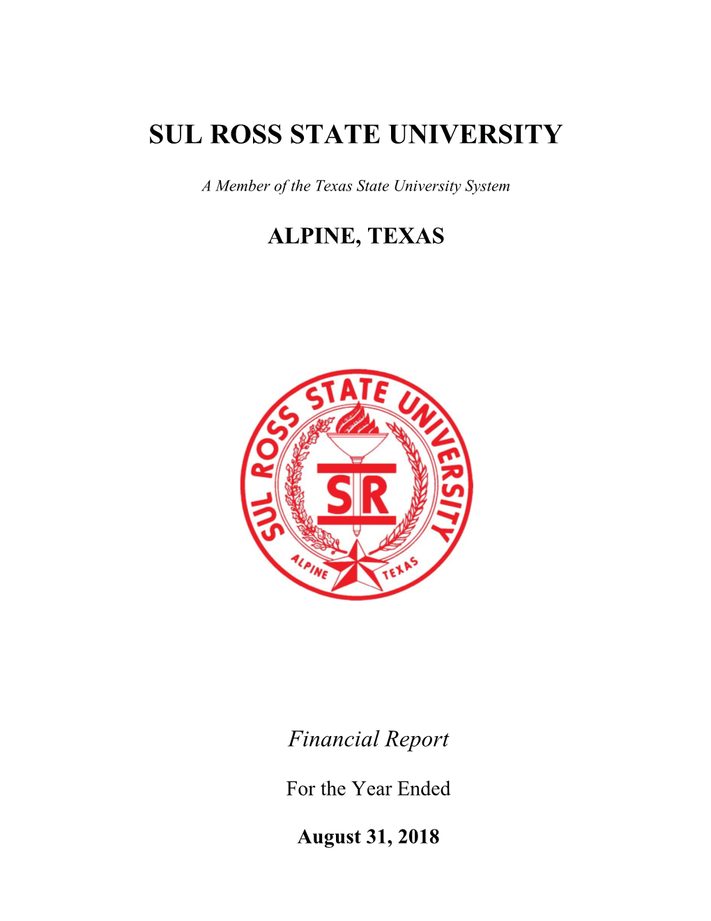 ALPINE, TEXAS Financial Report