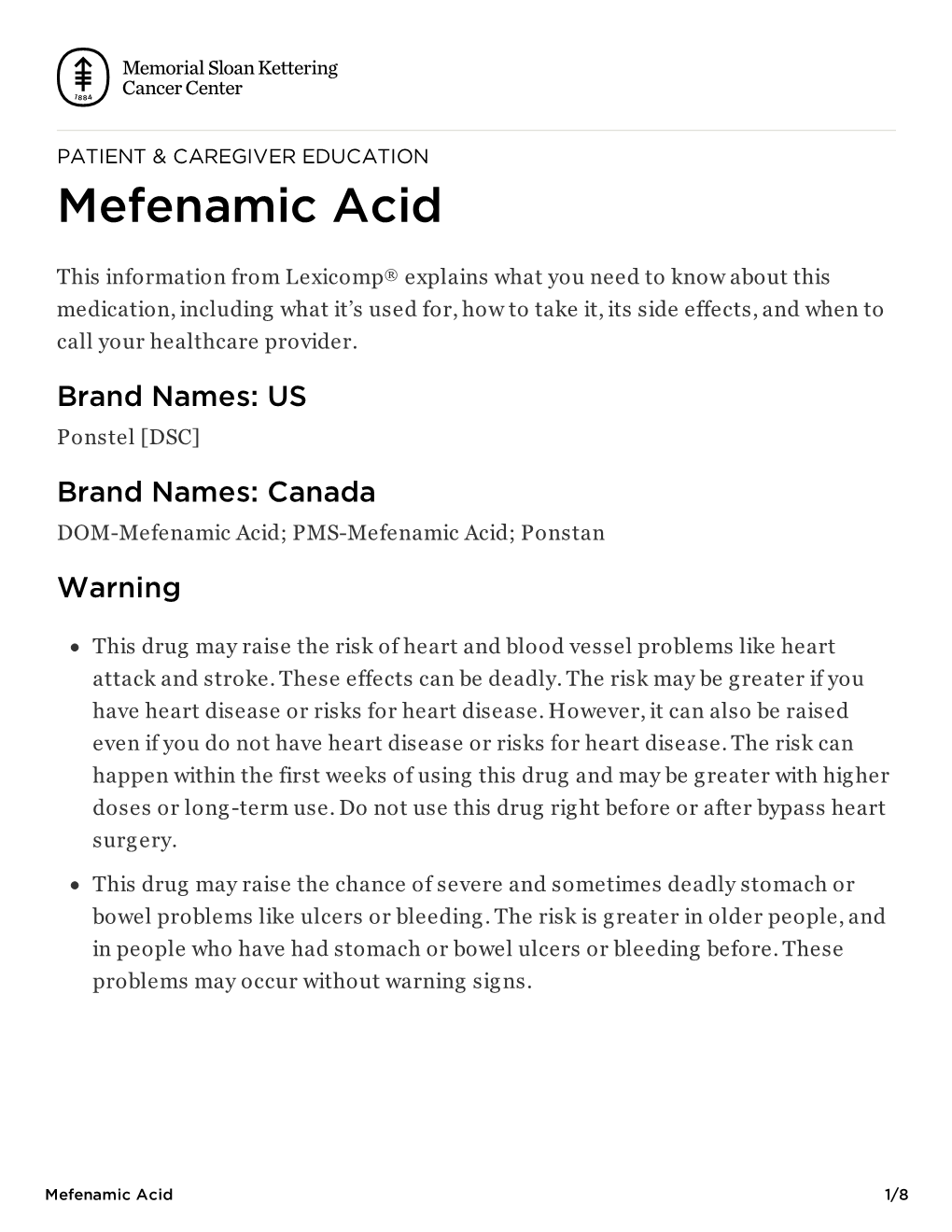 Mefenamic Acid