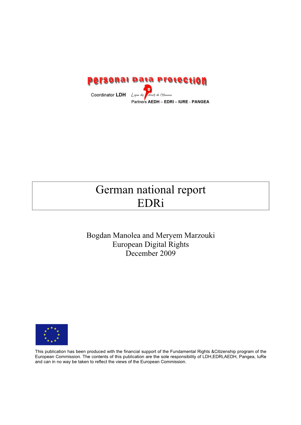 German National Report Edri