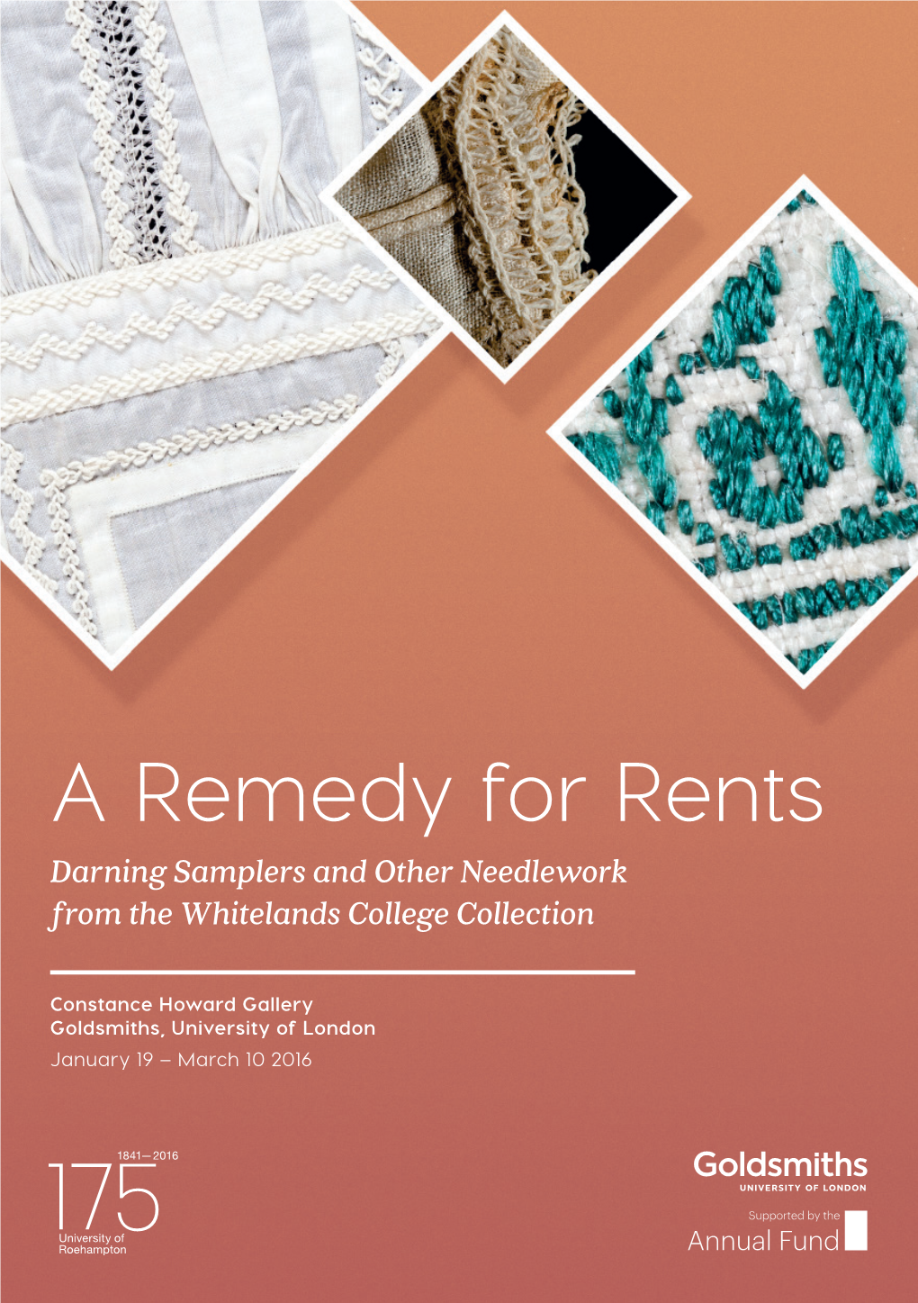 A Remedy for Rents Darning Samplers and Other Needlework from the Whitelands College Collection