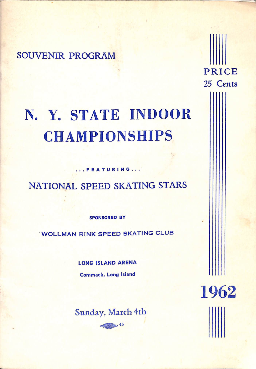 1962 NY State Indoor Championships