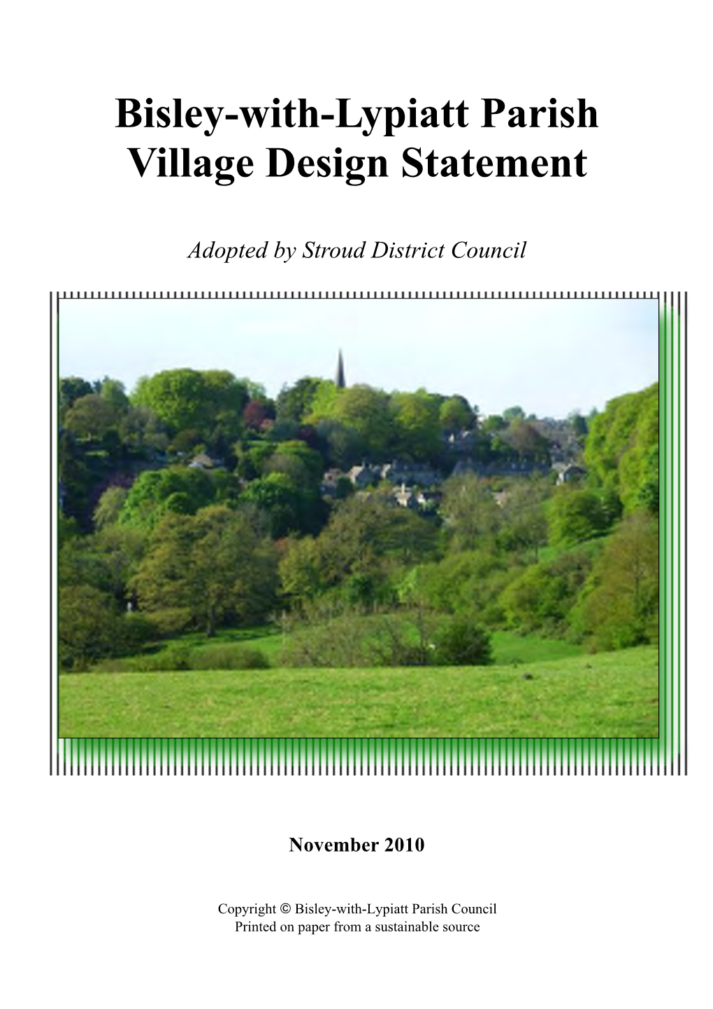 Bisley-With-Lypiatt Parish Village Design Statement