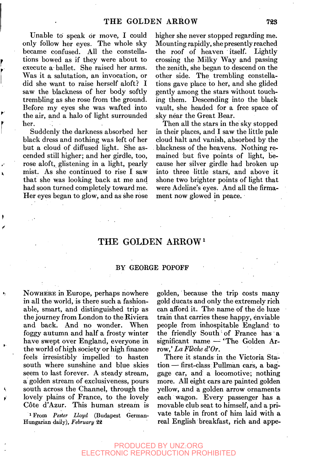 The Golden Arrow1