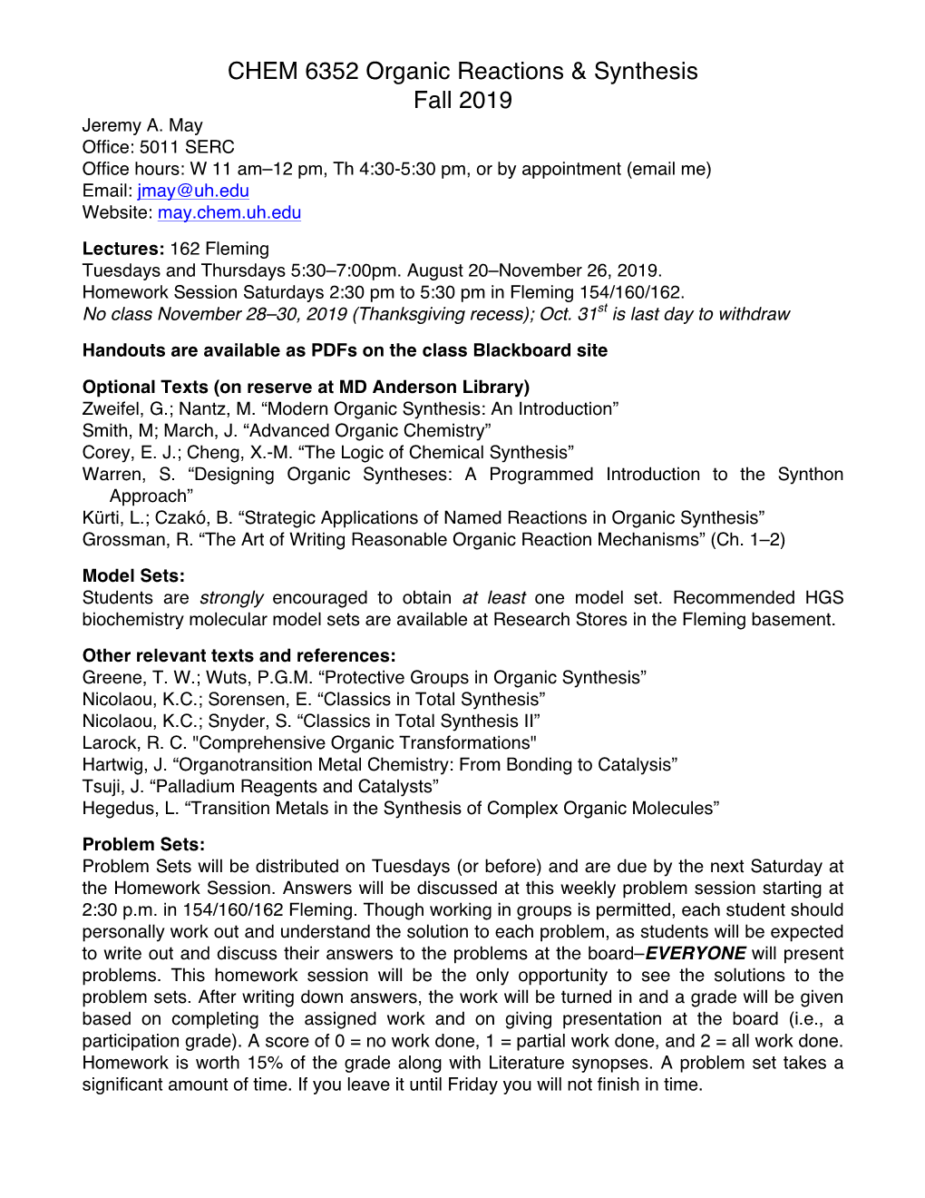 Syllabus CHEM 6352 2019