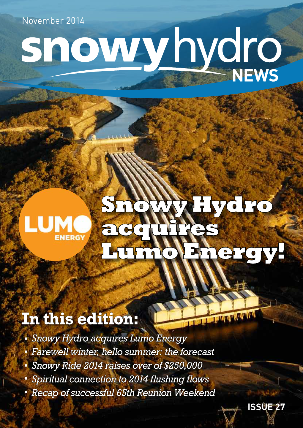 Snowy Hydro Acquires Lumo Energy! RED50403-C in This Edition