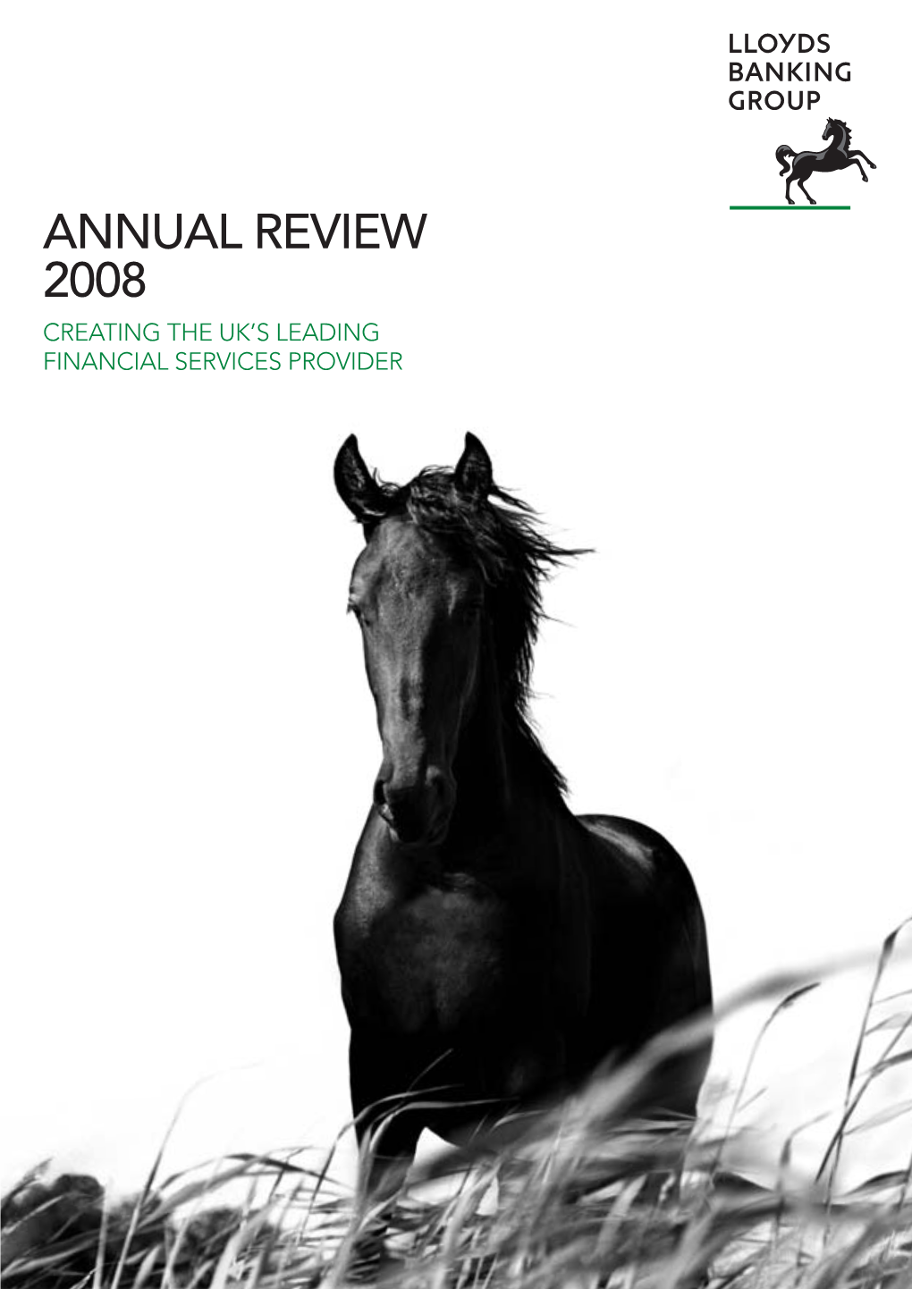 ANNUAL REVIEW 2008 CREATING the UK’S LEADING FINANCIAL SERVICES PROVIDER 1 Lloyds Banking Group Annual Review 2008