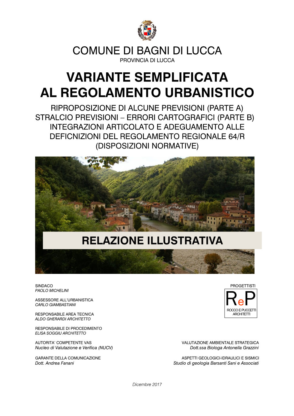 Variante Semplificata Al Regolamento Urbanistico