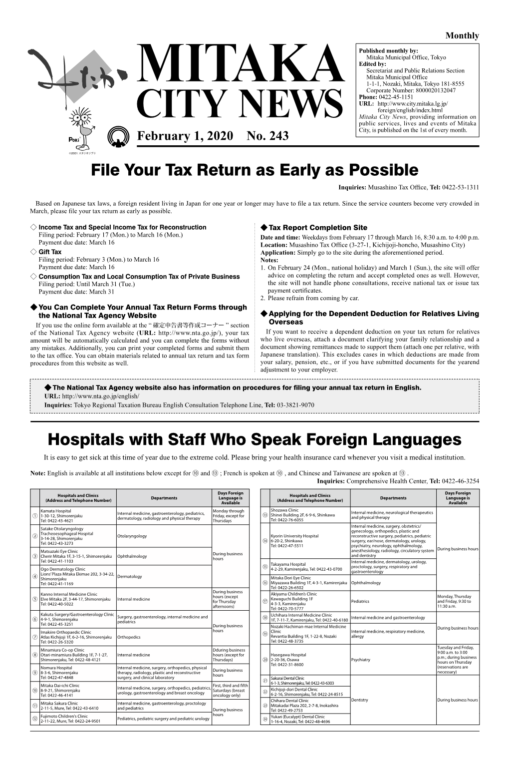 Hospitals with Staff Who Speak Foreign Languages File Your Tax