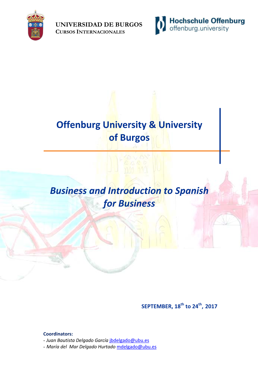 Offenburg University & University of Burgos Business and Introduction