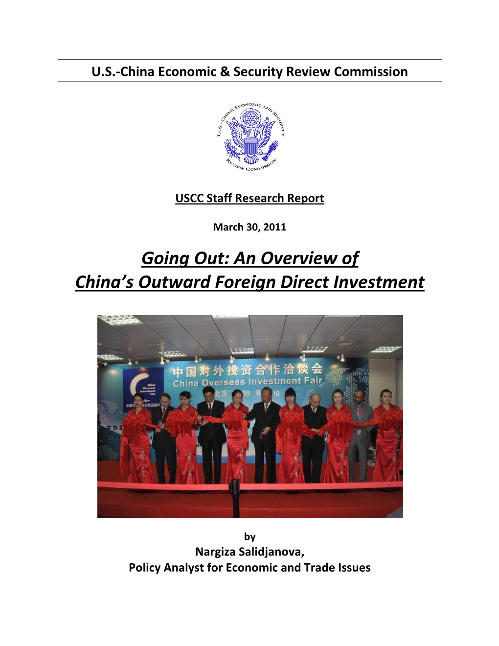 Going Out: an Overview of China's Outward Foreign Direct Investment