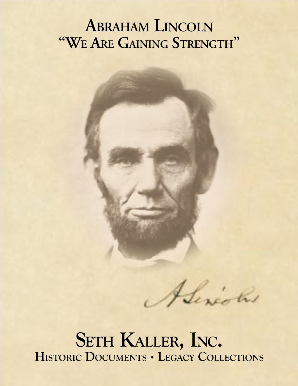 Abraham Lincoln’S “House Divided” Speech Manuscript; and Robert E