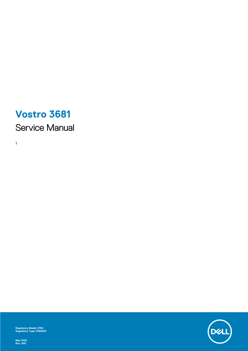 Vostro 3681 Service Manual