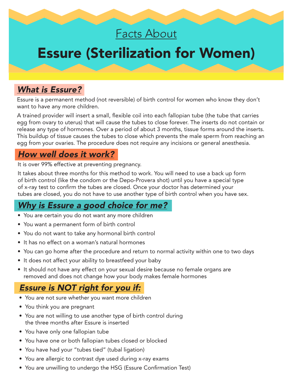 Essure (Sterilization for Women)