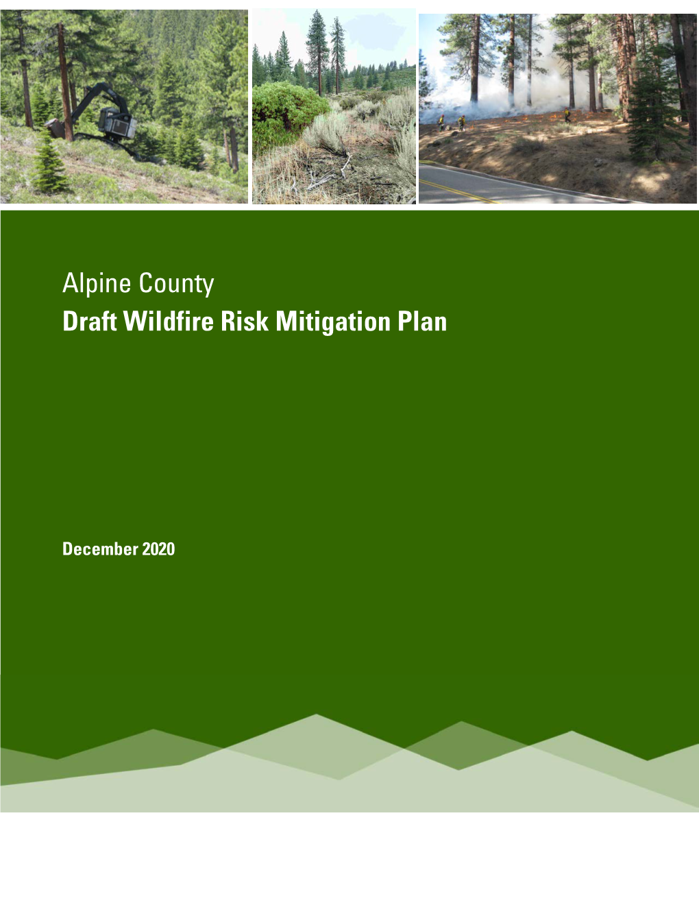 Alpine County Draft Wildfire Risk Mitigation Plan