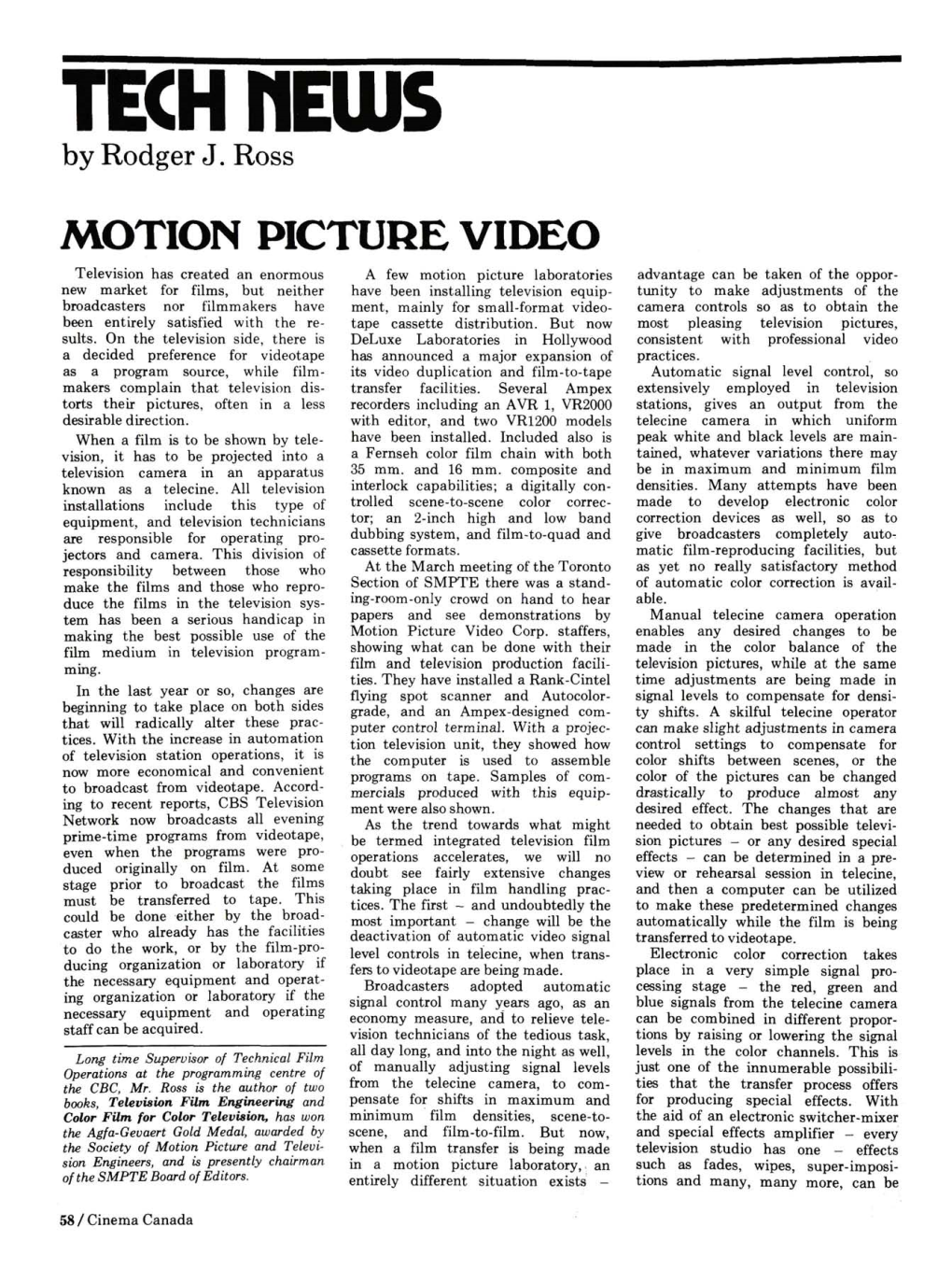 Motion Picture Video