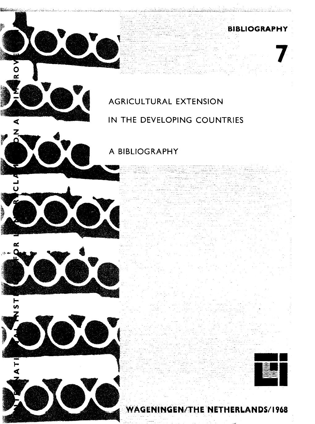 Agricultural Extension in the Developing Countries a Bibliography