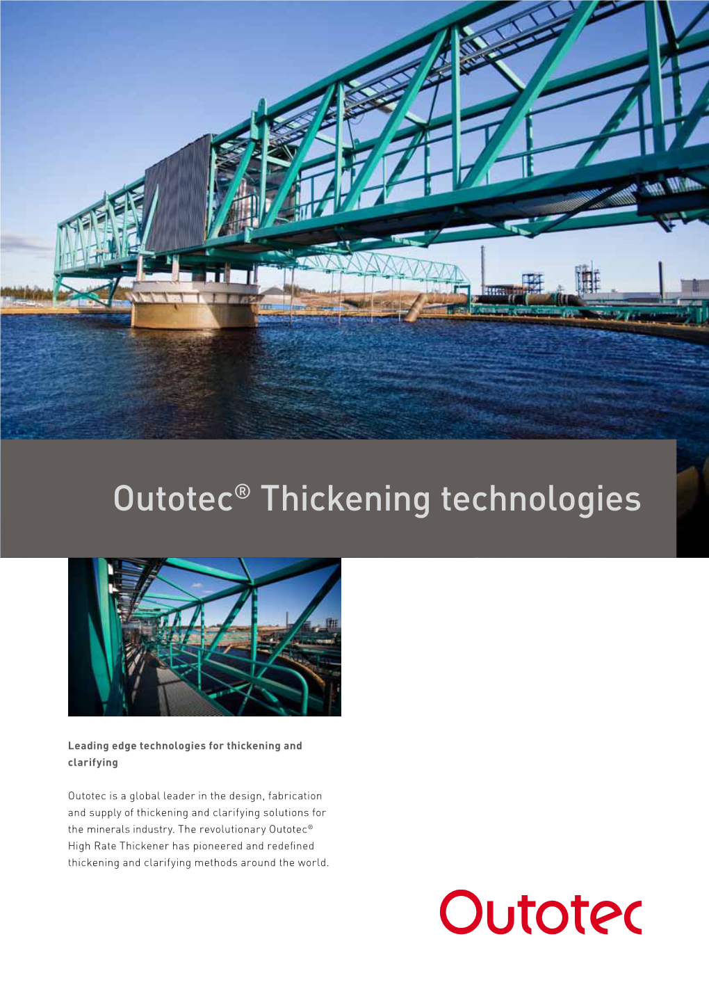 Outotec® Thickening Technologies