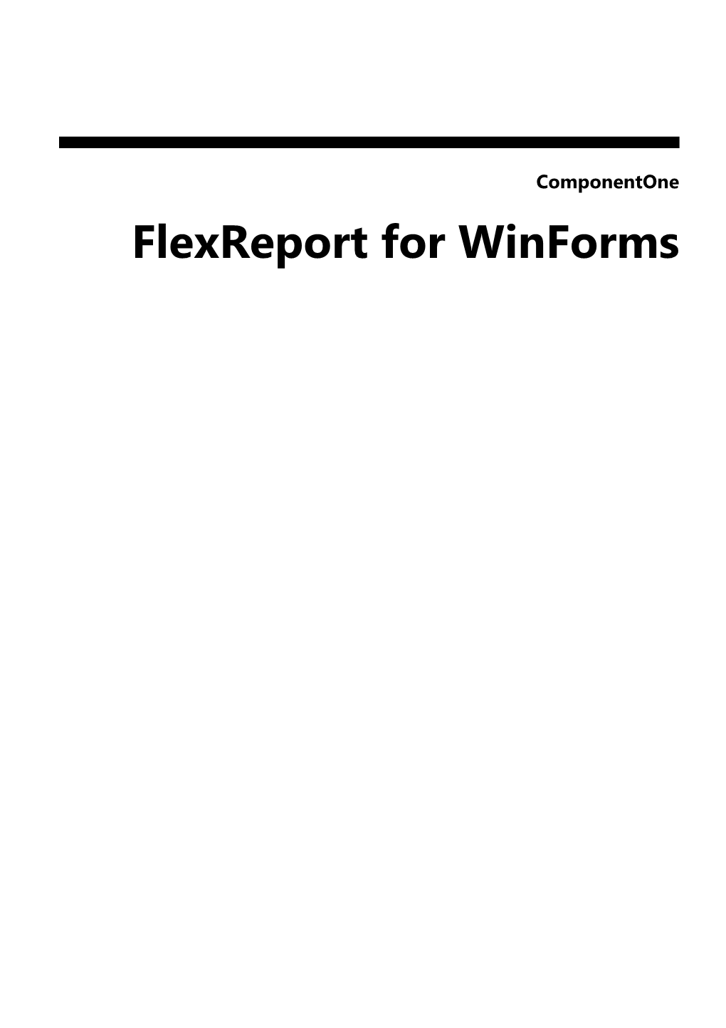 Flexreport for Winforms