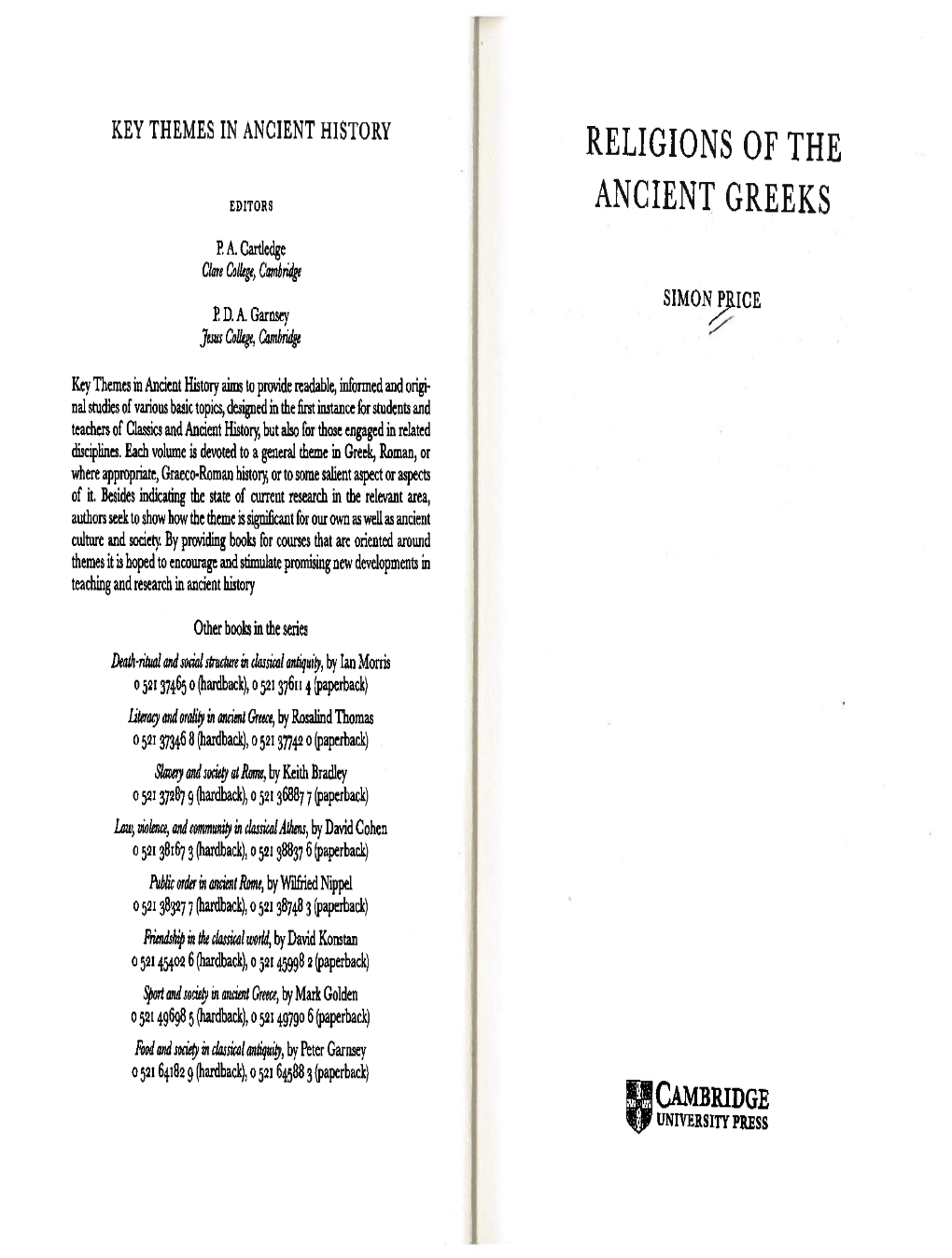 Religions of the Ancient Greeks