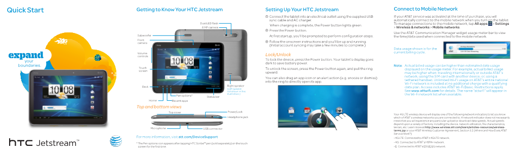 HTC Jetstream Quick Start Guide