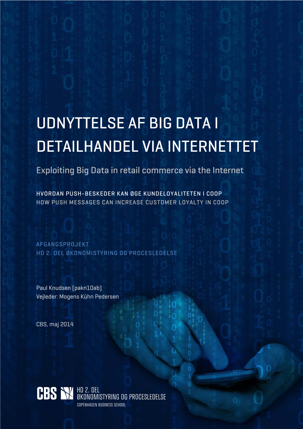 Udnyttelse Af Big Data I Detailhandel Via Internettet