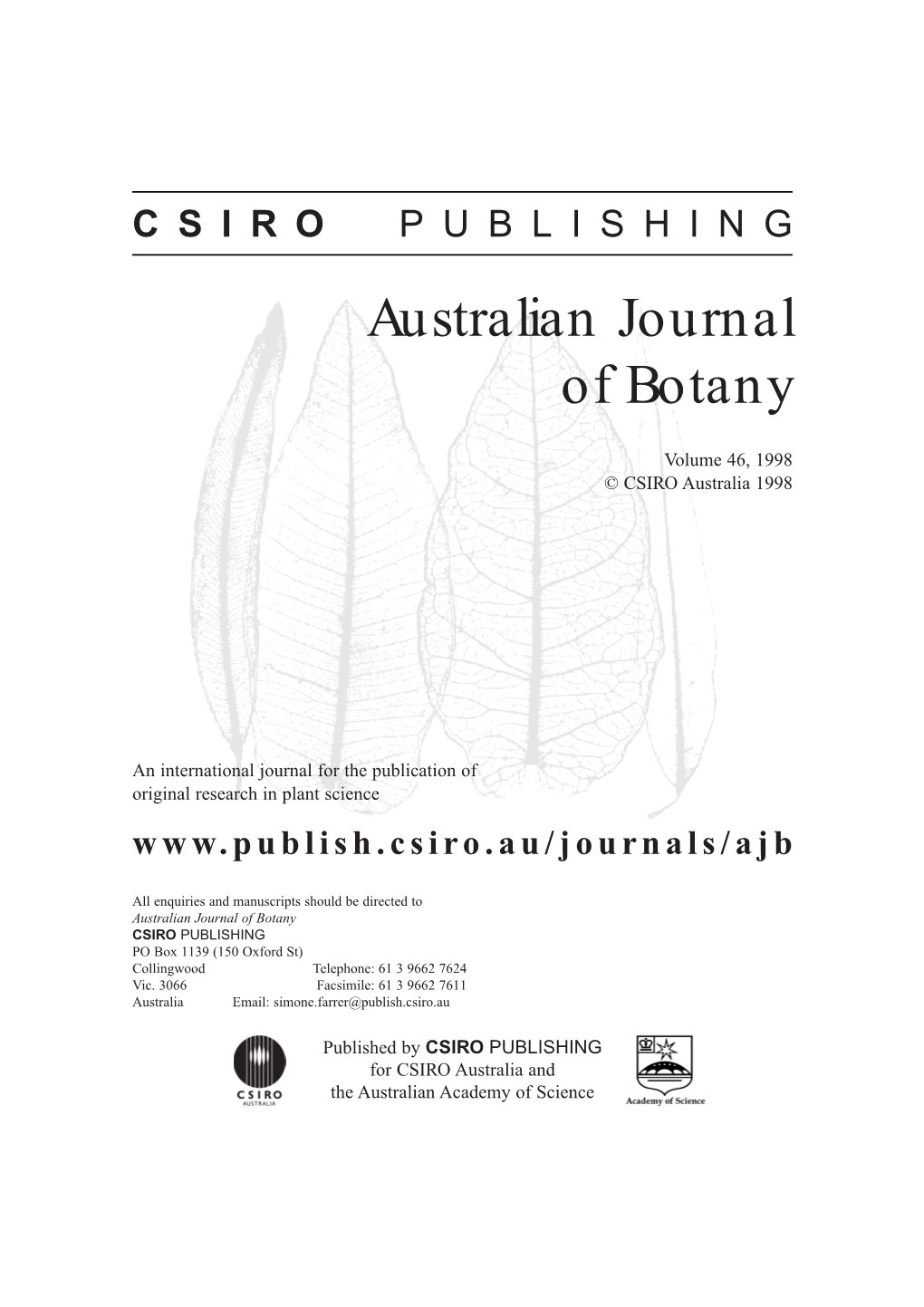 Australian Journal of Botany