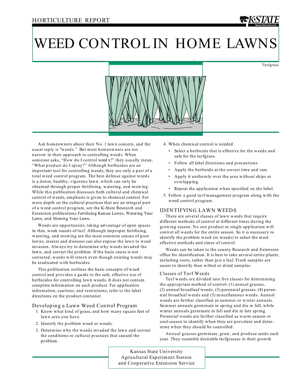 MF2385 Weed Control in Home Lawns