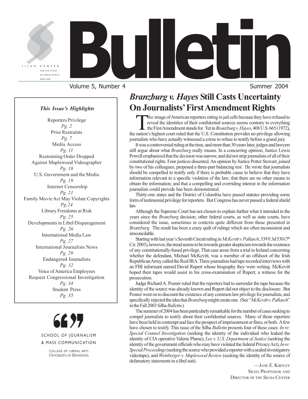 Summer 2004 Bulletin.P65