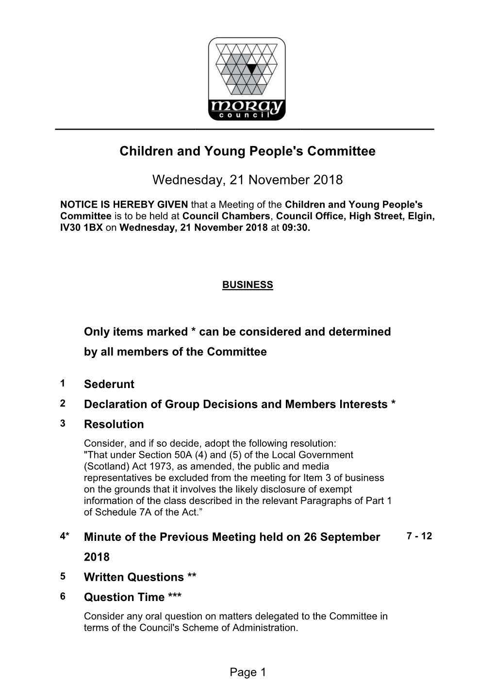 Children and Young People's Committee Wednesday, 21