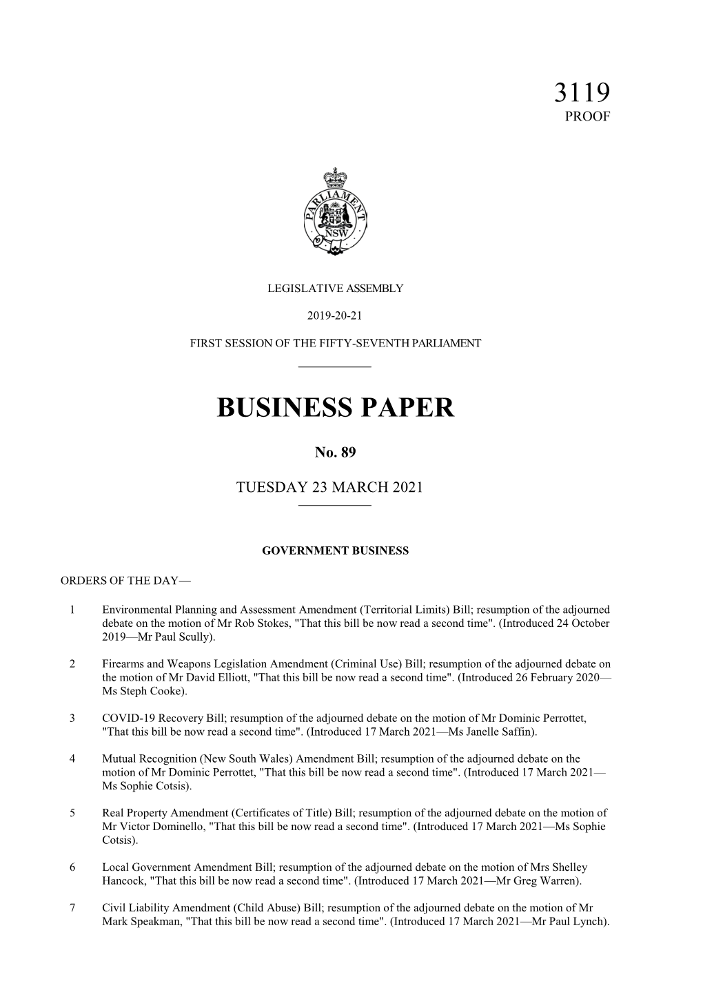 3119 Business Paper