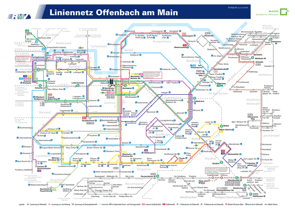 Liniennetz Offenbach Am Main