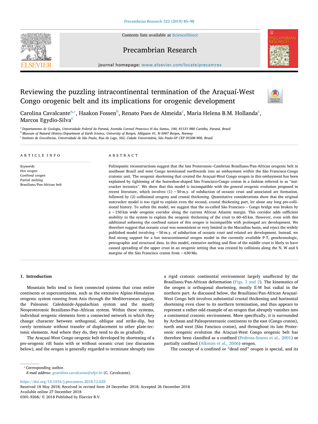 Reviewing the Puzzling Intracontinental Termination of the Araçuaí-West Congo Orogenic Belt and Its Implications for Orogenic