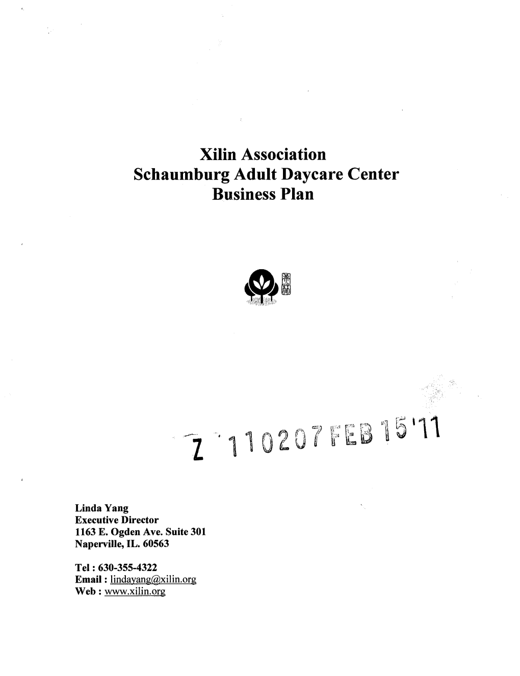 Xilin Association Schaumburg Adult Daycare Center Business Plan