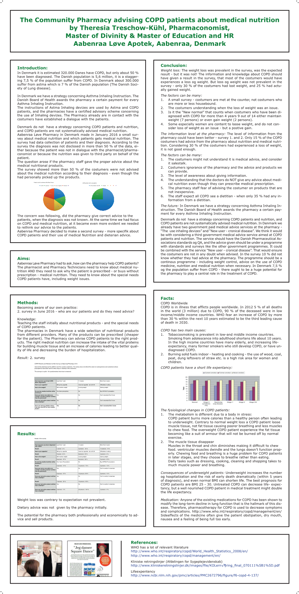 The Community Pharmacy Advising COPD Patients About Medical