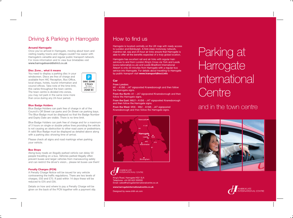 Parking at Harrogate International Centre