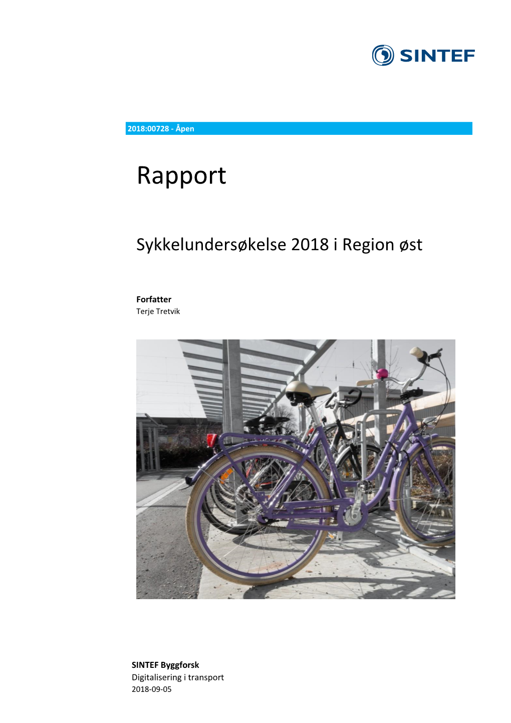 SINTEF Byggforsk Digitalisering I Transport 2018-09-05