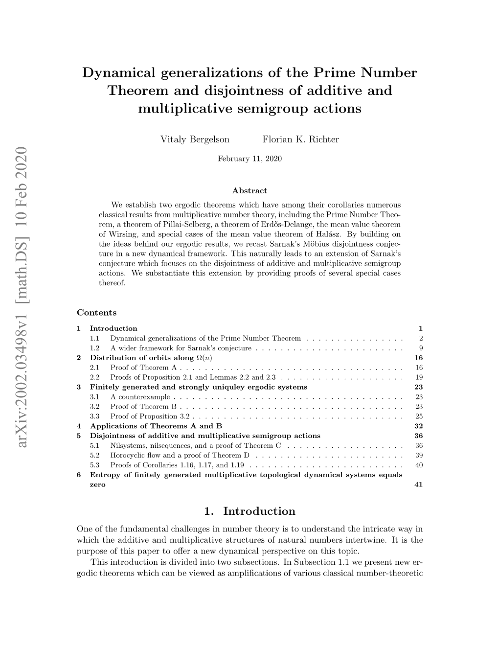 Dynamical Generalizations of the Prime Number Theorem And