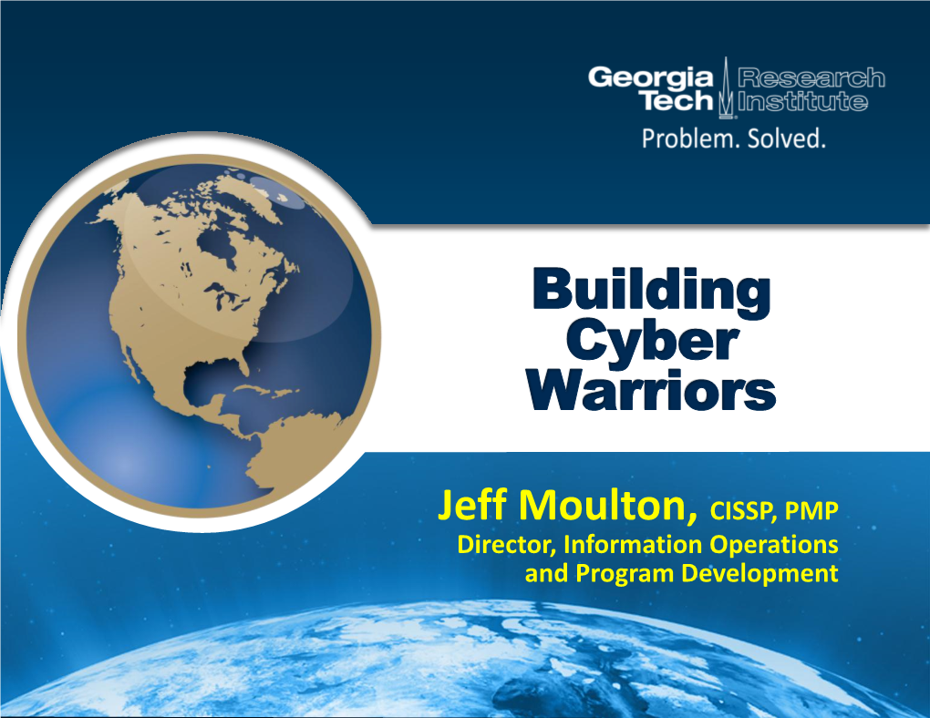 Building Cyber Warriors