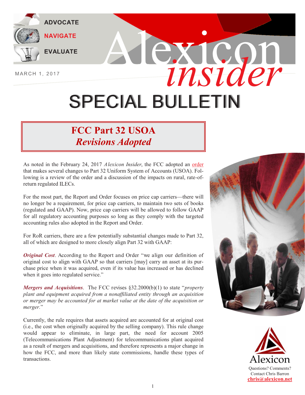 Special Bulletin