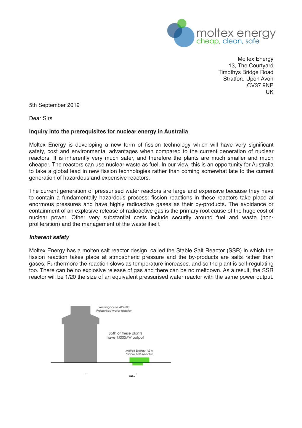 Moltex Energy 13, the Courtyard Timothys Bridge Road Stratford Upon Avon CV37 9NP UK