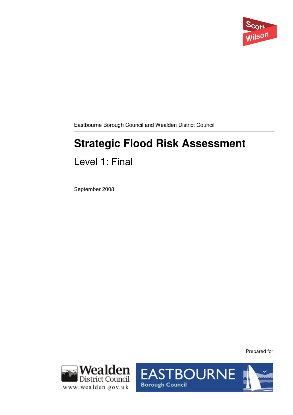 Strategic Flood Risk Assessment Level 1: Final
