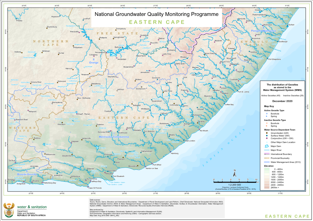 EASTERN CAPE National Groundwater Quality Monitoring