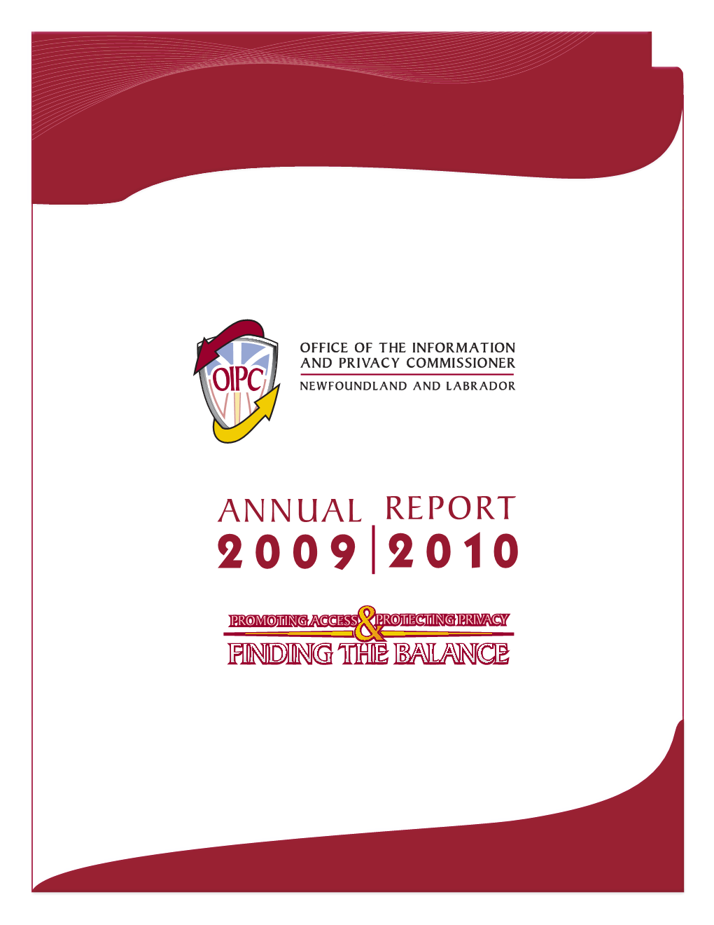 Annual Report 2009-2010 PDF Document Opens in New Window