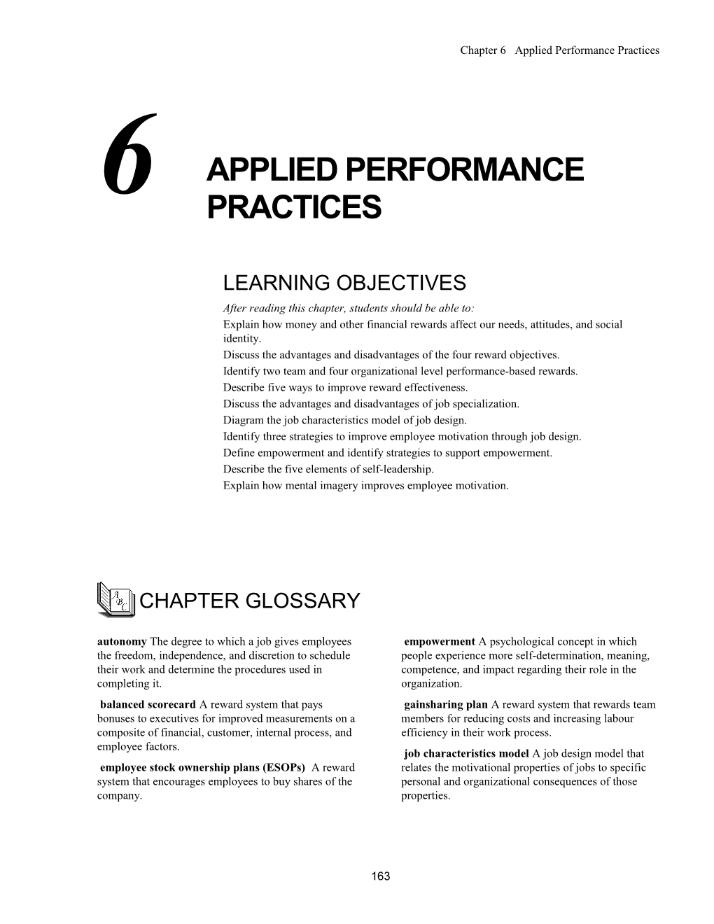 Chapter 6 Applied Performance Practices