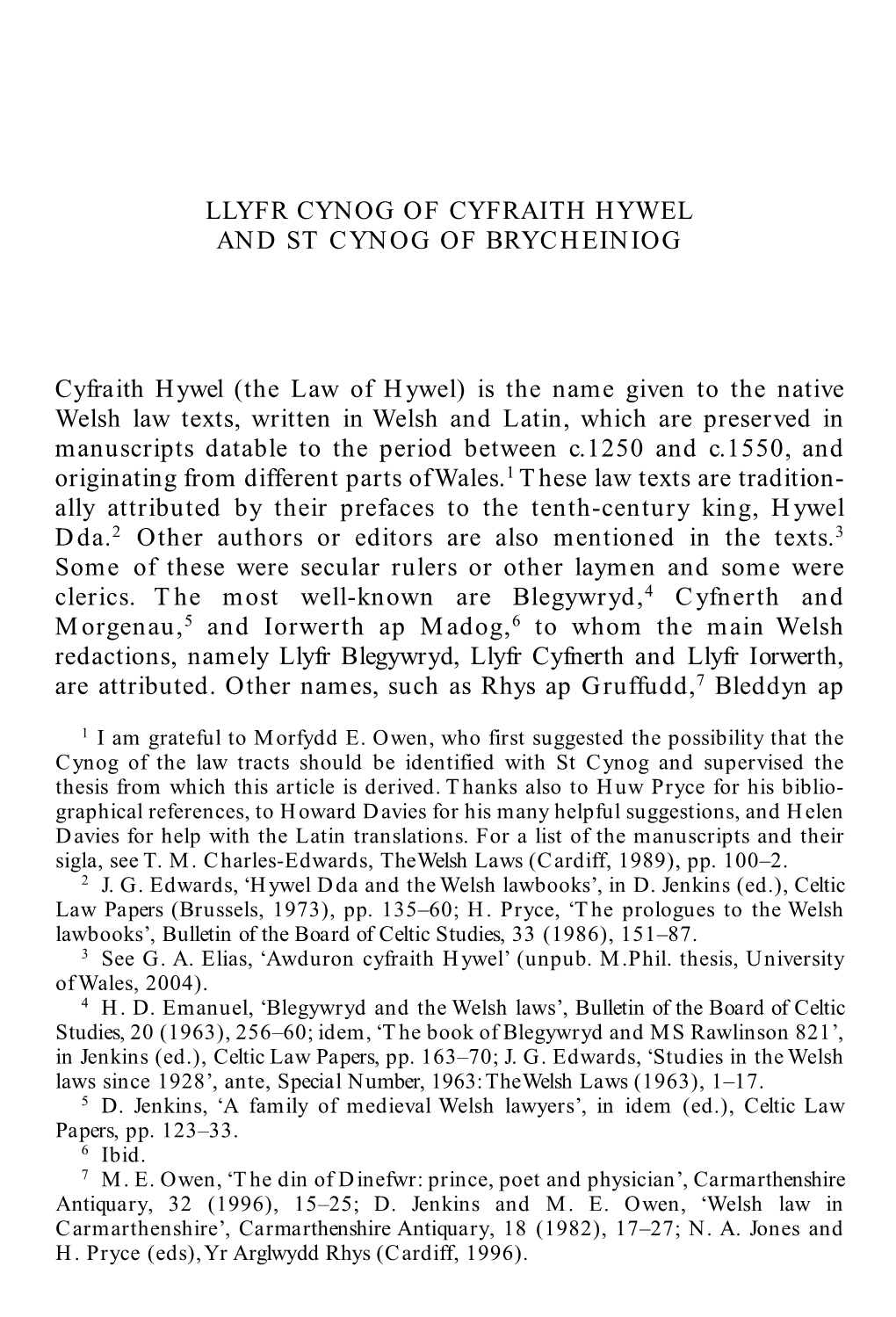 The Law of Hywel