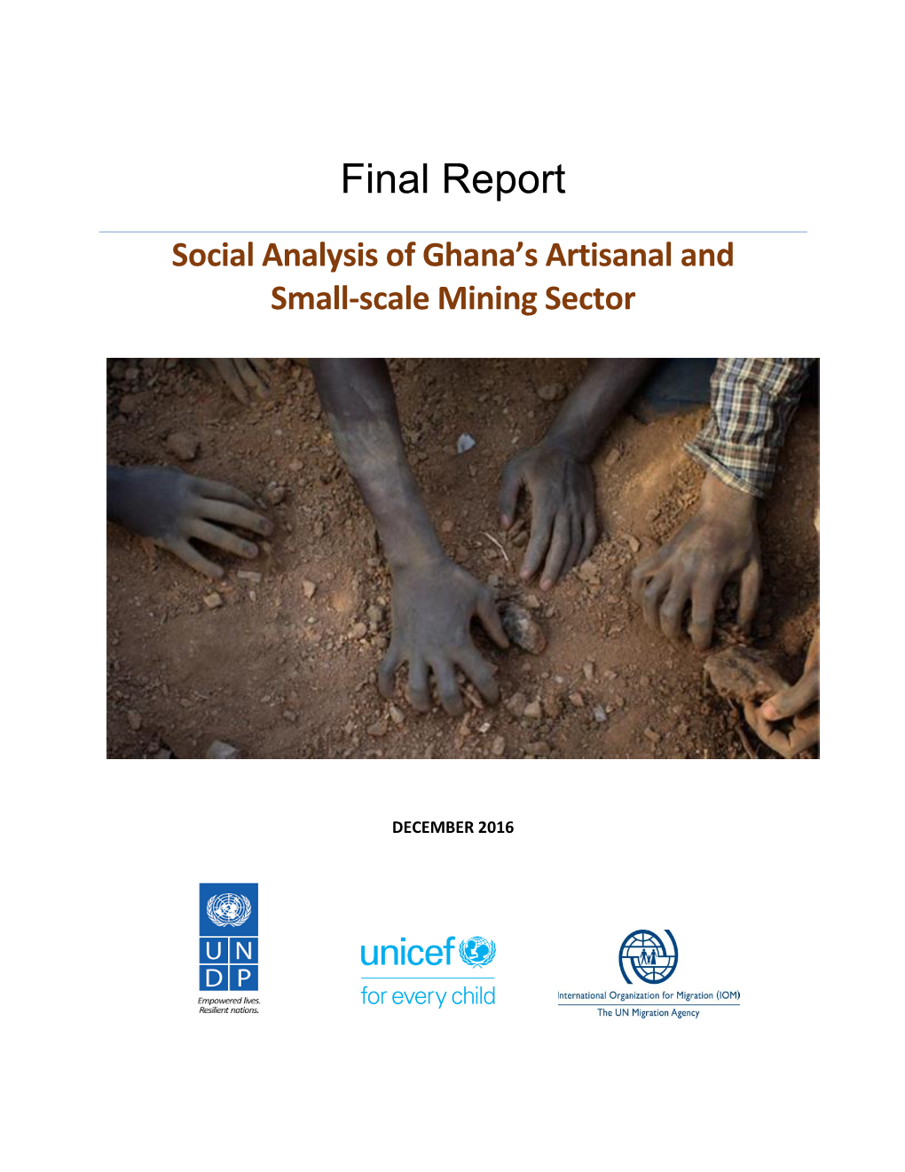 Social Analysis of Ghana's Artisanal and Small-Scale Mining Sector