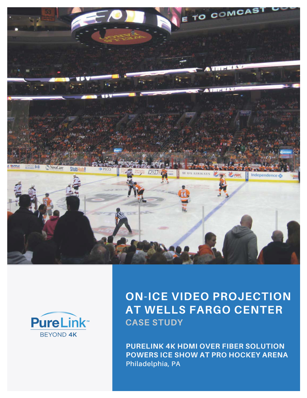 On-Ice Video Projection at Wells Fargo Center Case Study
