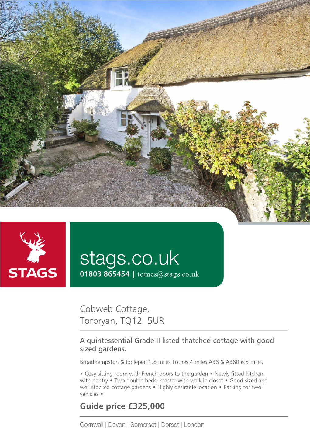 Stags.Co.Uk 01803 865454 | Totnes@Stags.Co.Uk
