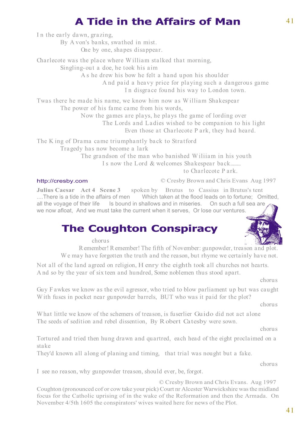 A Tide in the Affairs of Man the Coughton Conspiracy