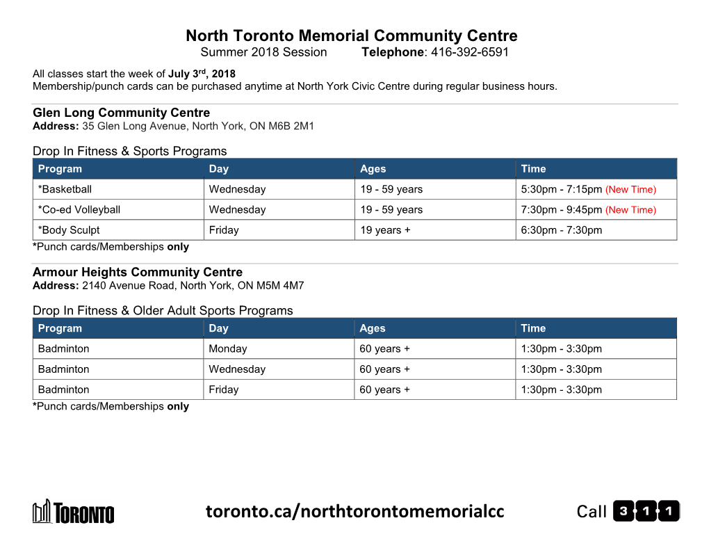 North Toronto Memorial Community Centre